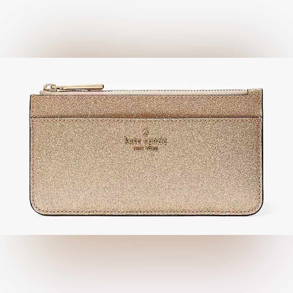 Kate Spade glitter slim cardholder - Picture 2 of 4
